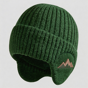 Protección para los Oídos, Gorro de Invierno Grueso de Punto, Anticongelante, a Prueba de Frío y Cálido, que Cubre la Cabeza, para Ciclismo y Running, con Forro de Lana - Product Image 1