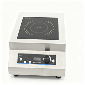 Fourneau électrique à plaque plate de 5 kW de puissance maximale, cuisinière électromagnétique commerciale encastrable en acier inoxydable - Product Image 2