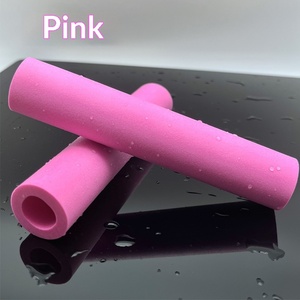 Mountain Bike Grips Pure Silicone Folding Bike Handlebars Dirt-Resistant Shock-Absorbing Soft Riding <b>Accessories</b> - Product Image 4