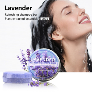 Savon Solide au Lavande Ingrédients Naturels Adoucissant & Lissant Anti-Pelliculaire Huile Essentielle Savon Fait Main pour Tous Types de Cheveux OEM - Product Image 1