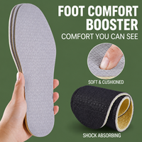 Semelles intérieures en latex respirantes, absorbant les chocs, anti-fatigue, pour la santé des pieds, fabriquées par le fabricant