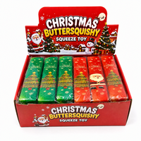 Barre de beurre souple imprimée sapin de Noël, à récupération lente, super douce, anti-stress, jouets squishy OEM ODM
