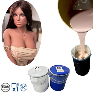 Material de goma de silicona líquida RTV2 de curado rápido de dos componentes para hacer juguetes de silicona <span class=keywords><strong>sexy</strong></span> para hombres - Product Image 3