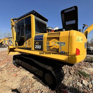 Excavadora de cadenas usada Komatsu PC200 de 20 toneladas, 95% de origen japonés, para construcción de infraestructuras industriales, en venta. - Product Image 1