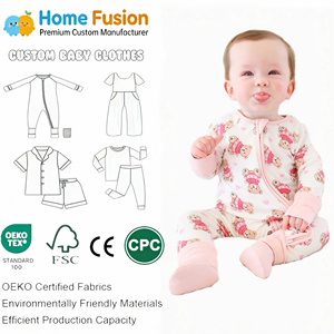 Groothandel Bamboe Baby Pyjama's Tanboocel Bamboe Spandex Huidvriendelijke Baby Dagelijkse Nachtkleding - Product Image 1