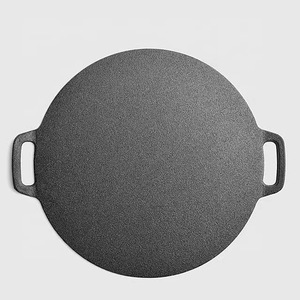 Sartén Tawa de Hierro Fundido Precurado de 11 Pulgadas - Sartén para Crepas con <span class=keywords><strong>Doble</strong></span> Asa para Dosa, Tortillas y Roti, Plancha Antiadherente de Alta Resistencia - Product Image 2