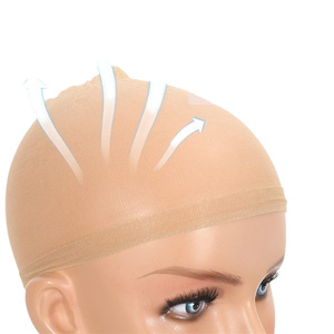 Bonnet de perruque en filet HD, couleur chair universelle, haute élasticité, ultra-transparent, absorbant la transpiration, 2 pièces - Product Image 5