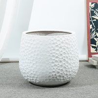 Nouveau pot de fleurs en céramique irrégulier en forme de cercle, grande taille, décoration de salon, centre commercial, cour, jardinières