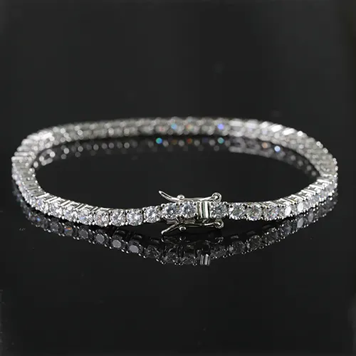 Hot Sale 925 Sterling Silver Fashion Jewelry Charm Bracelet High Quality Trend Zircon Luxury Tennis Bracelet For Women