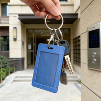 Porta Tarjetas de Identificación Retráctil Personalizado con Cordón, Ecológico, de Cuero PU, para Tarjetas de Visita, Oficina, Venta al Por Mayor, OEM