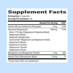 Cápsulas de Magnesio 7 en 1, Suplemento Innovador de Magnesio, Cápsulas de Glicinato de Magnesio - Product Image 2