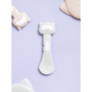 Bol en plastique écologique pour animaux de compagnie mignon élégant petit et grand peut cuillère pour chiens petits animaux automatique utilisation intérieure boîte emballée - Product Image 1