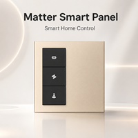 Panneau de commande central tactile Matter Smart Home en verre et PC, compatible Thread/Matter pour la domotique, le bureau et l'hôtellerie