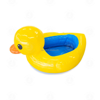 Étang de canard jaune gonflable écologique de haute qualité jeux d'eau flottants jeux de canard gonflables pour les petits enfants