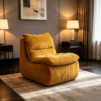 Canapé simple en tissu moderne et confortable pour petits appartements, avec housse amovible