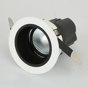 Factory direct sale high quality ceiling round die-casting aluminum 7W COB recessed hotel led down light