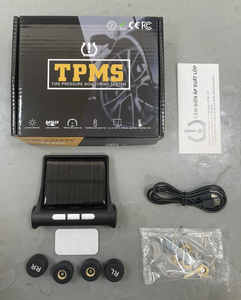 Solar Powered <strong>TPMS</strong> - Wireless Car Tire Pressure Monitor System with 4 <strong>Sensors</strong>, Real-Time Pressure/Temperature Alarm - Product Image 2