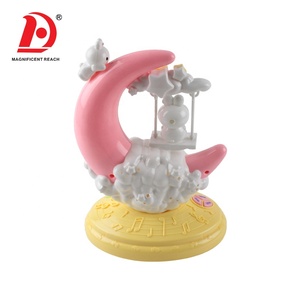 HUADA 2023 bambini organo elettronico Kawai plastica cartone animato <span class=keywords><strong>luna</strong></span> coniglio musica giocattolo pianoforte in vendita - Product Image 5