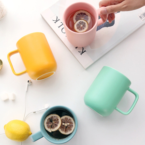Nordic Macaron Color Ceramic <b>Mug</b> with Lid and Strainer - Large Matte Glaze Tea Cup - Product Image 3