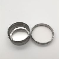 Boîte ronde en aluminium de 10g/100g avec couvercle à vis, mini boîte de rangement hermétique en métal, boîte à thé vide pour emballage de thé en vrac ou d'épices
