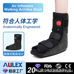 Achilles Tendon Boot Black S M L Rehabilitation <b>Ankle</b> Brace Fixation <b>Support</b> Unisex Foot Protection - Product Image 3