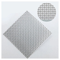 Maille de fil métallique tissée en acier inoxydable, tissage uni/sergé, mailles 1-24, panneaux carrés, tamis vibrants, tamisage du sable, filtres pliés, découpe