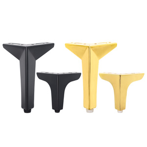 Pieds de meubles Boxuanya, petits, en forme de diamant, à trois branches, en acier laminé à froid, modernes et simples, pour table de chevet, canapé, table basse - Product Image 1