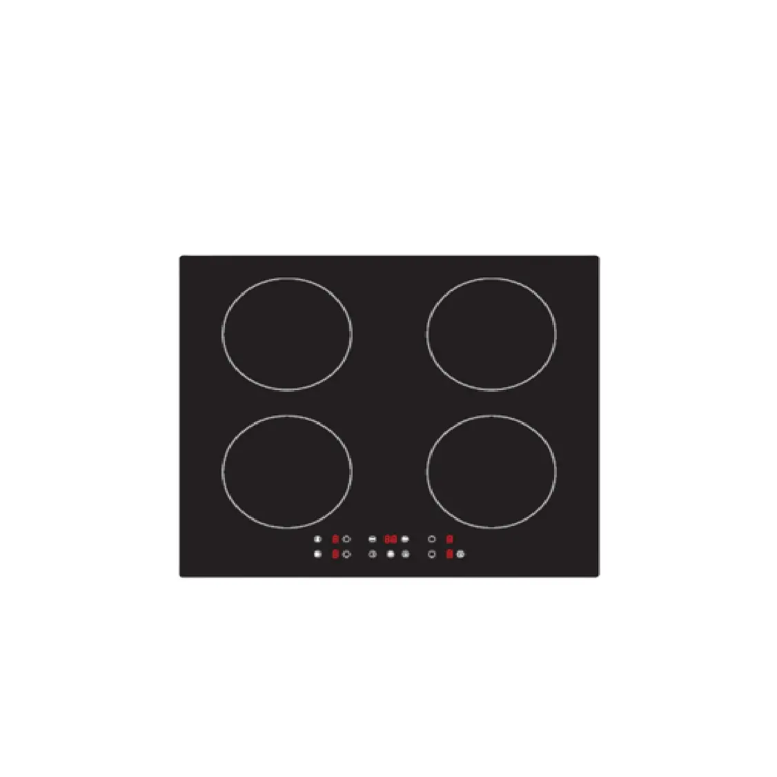 4 Burner cảm ứng HOB được xây dựng trong điện cooktops Hot Bán cảm ứng thiết bị nhà bếp