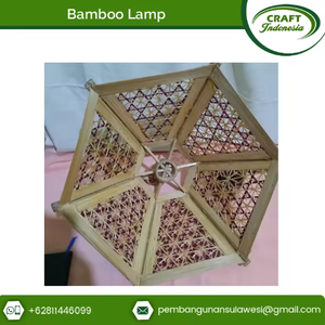 โคมไฟเพดานทรงสี่เหลี่ยมผืนผ้าไม้ไผ่สไตล์โบราณสีทอง ควบคุมด้วยระบบสัมผัส ประหยัดพลังงาน เหมาะสำหรับใช้ในบ้านและโรงแรม - Product Image 5