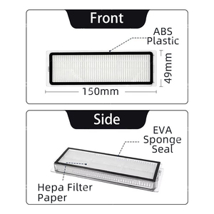 2025 nuevo ajuste de Pur para la serie <span class=keywords><strong>Dreame</strong></span> L10/<span class=keywords><strong>L10s</strong></span> cepillo lateral de rodillo eléctrico/Manual filtro Hepa paño de mopa - Product Image 5