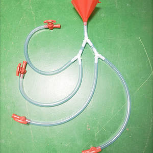 משפך שתייה באיכות גבוהה כלים משקה מפלגה פופולרי 4 צינור בירה פלסטיק - Product Image 2