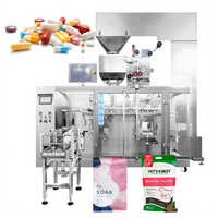 Compteuse automatique de capsules de vitamine E, de gélules d'huile de poisson et de granulés de qualité alimentaire, sachet refermable en plastique Doypack haute productivité
