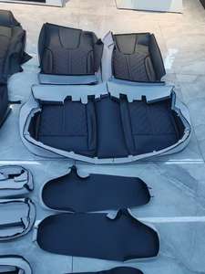 Ensemble complet de housses de siège de voiture en cuir universelles pour Mitsubishi L200 ASX Alfa Romeo <span class=keywords><strong>Stelvio</strong></span> Ssangyong Korando Audi A6 C8 A5 Sportback - Product Image 5