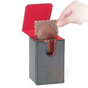 Boîte/étui pour cartes de tarot en cuir FX - Boîte à cartes scintillante pour cartes de tarot standard (2,75'' x 4,75'') - Product Image 4