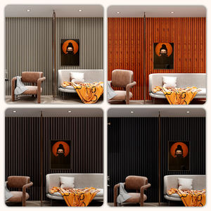 Panneaux muraux intérieurs en bois 3D d'usine, panneaux muraux cannelés, grain de bois, <span class=keywords><strong>PVC</strong></span> 3D, panneau mural WPC - Product Image 6