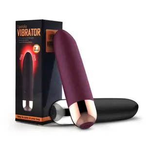 Pintalabios recargable por USB para mujer, juguete sexual de silicona, balas vibradoras negras prémium, vibrador vaginal