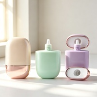 Contenant vide multi-couleurs en forme de capsule à presser pour crème isolante, crème BB, crème solaire – Vente en gros, logo personnalisé