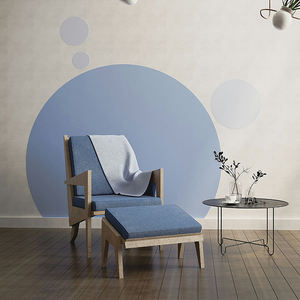 モダンなエコ溶剤250gsmテクスチャプラスチック印刷可能超ワイド防水簡単ホームデコレーションジム壁布ブランク - Product Image 5