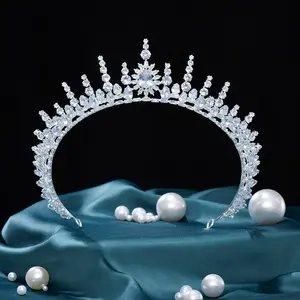 Diademi di cristallo e corone diademi per ragazze corona elegante con pettini copricapo corona principessa