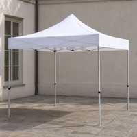 Tente pliante imperméable robuste 3x3 avec structure en aluminium, installation facile pour salon professionnel, intérieur/extérieur, toutes saisons, 4 personnes