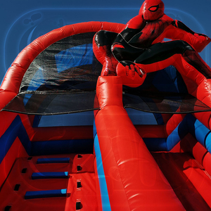 Toboggan aquatique <span class=keywords><strong>gonflable</strong></span> commercial Spiderman pour enfants avec piscine intégrée - Château <span class=keywords><strong>gonflable</strong></span> Spiderman pour fêtes - Product Image 6