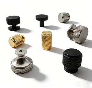 Furniture Accessories Cabinet <strong>Drawer</strong> Pull <strong>Knob</strong> Knurling Handle for Bathroom Cabinet Door <strong>Drawer</strong> Handle - Product Image 1