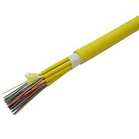 Câble de distribution intérieur Gtech GJPFJV(H) 6 fibres, LSZH, sous-unité à gaine étanche, aramide, non métallique, FRP, qualité télécom