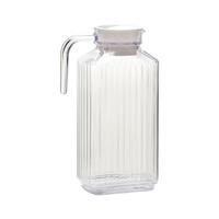 Pot à eau en plastique PC acrylique écologique au design moderne, résistant aux hautes/basses températures, pour boissons et jus, idéal pour restaurants et bars
