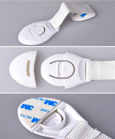 Gaixie Lot de 10 Serrures de Sécurité Blanches pour Enfants, Verrous de Protection pour Armoires, Tiroirs, Réfrigérateurs et Portes pour Animaux Domestiques