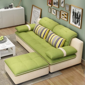 Sofá Moderno de Tres Plazas de Diseño Nórdico Contemporáneo para Sala de Estar, Tapizado en Tela a Precio Económico - Product Image 5