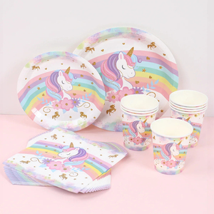 Fabbrica Nicro 79 pezzi servire 8 <span class=keywords><strong>bambini</strong></span> unicorno tema Baby Shower bomboniere Set per la decorazione della festa <span class=keywords><strong>di</strong></span> <span class=keywords><strong>compleanno</strong></span> per <span class=keywords><strong>bambini</strong></span> - Product Image 1