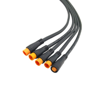 Connecteur circulaire M8 PVC 250V basse intensité mâle-femelle avec broches en cuivre étamé pour équipement solaire mini hors réseau
