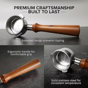 เข้ากันได้กับ <span class=keywords><strong>Breville</strong></span> <span class=keywords><strong>barista</strong></span> <span class=keywords><strong>Express</strong></span> PRO TOUCH Bambino PLUS portafilter พร้อมตะกร้าความแม่นยำ18g - Product Image 6