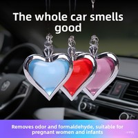 Pengharum Mobil Liontin Aromaterapi Plastik Love Charm dengan Membran Bernapas, Menawarkan Aroma Tahan Lama dan Menghilangkan Bau Tak Sedap